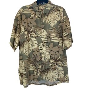 Campia Moda Men size XL short sleeve button down shirt tropical cotton vacation